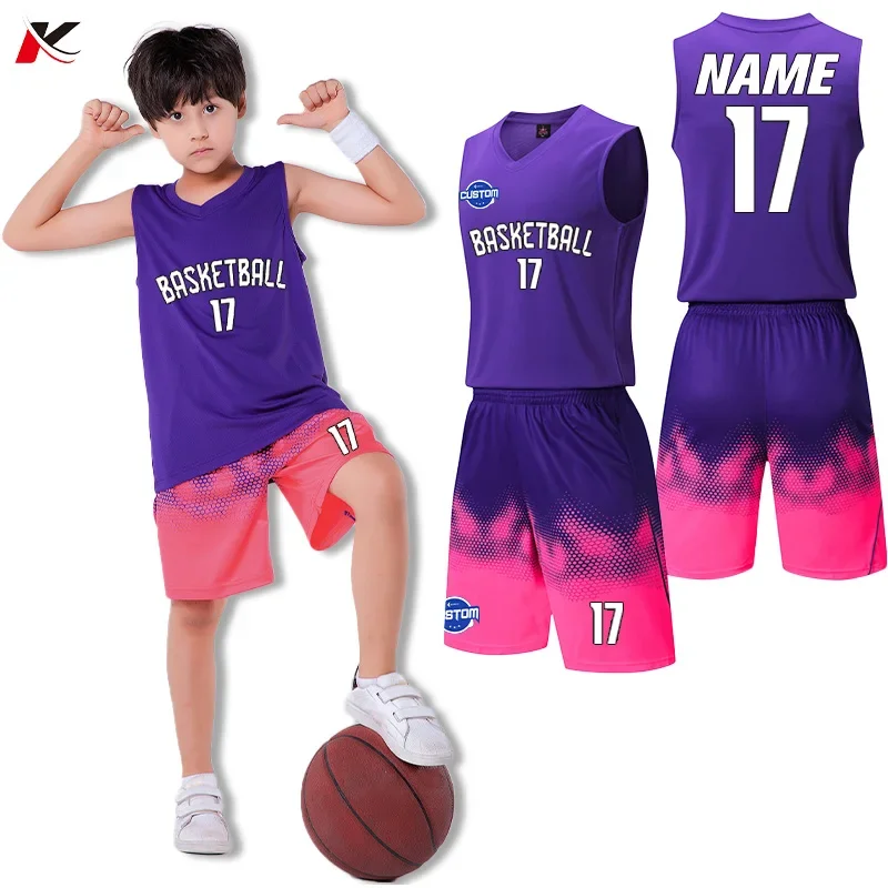 Basketball Jersey Customize Adult Kid Boy Quick-drying Training Uniform Shirts Men Sportswear Child Sport Suit Clothes JLS-A101