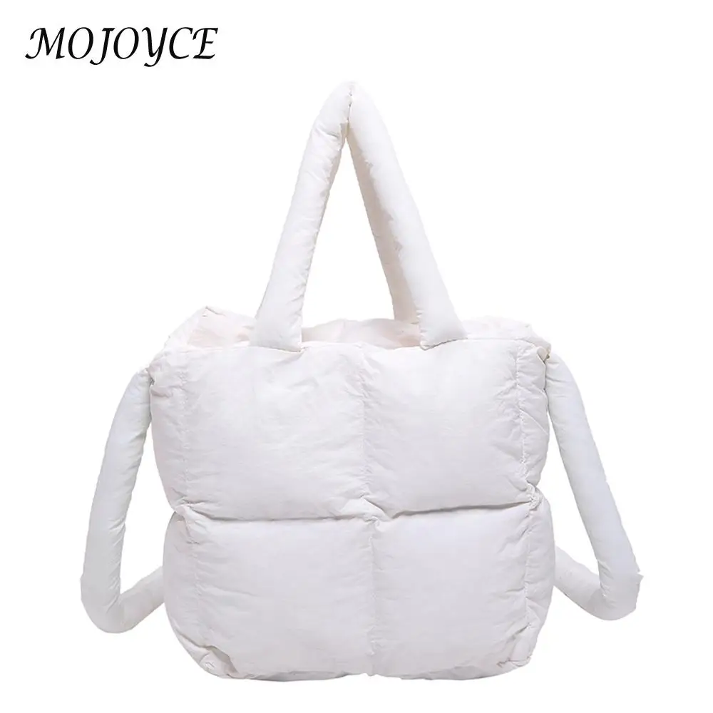Puffer Tote Bag trapuntata Puffy Handbag borsa a tracolla imbotta morbida borsa Shopper cuscino leggero per le donne viaggi di lavoro