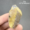 Natural Brazil Gold Rutilated Quartz Hair Crystal and specular hematite symbiosis Mineral Specimen 6