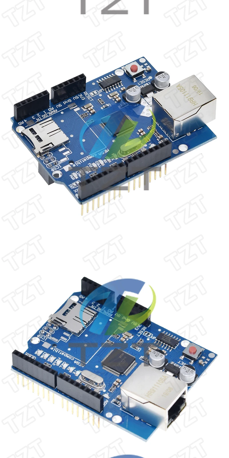 TZT Shield Ethernet Shield W5100 R3 UNO Mega 2560 1280 328 UNR R3 W5100 Entwicklungsboard – Detail 5
