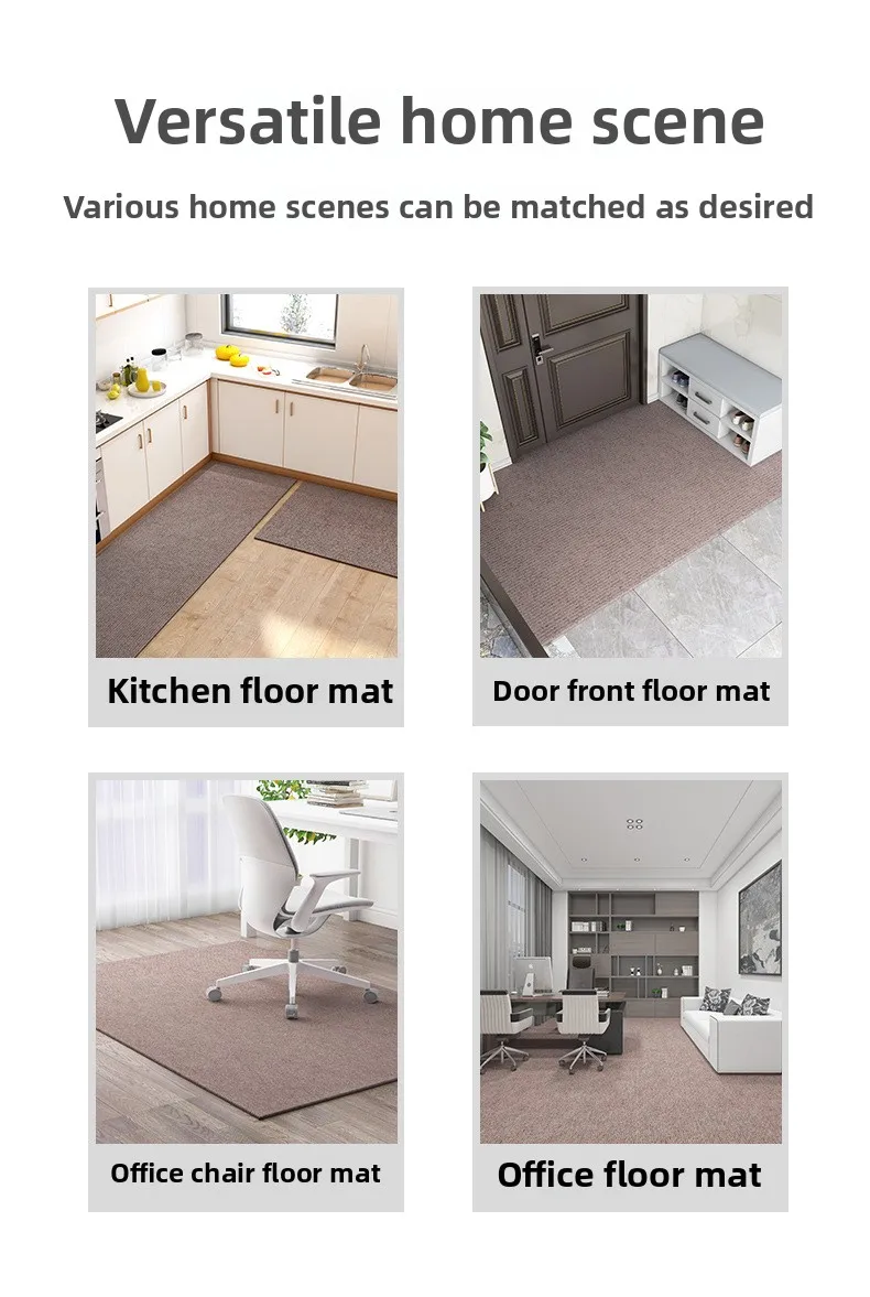 Premium Große Rutschfeste Bürostuhlunterlage mit Verbesserter Haltbarkeit Langlebiger Polyester-Bodenschutz-Teppich für Hartholz- und Fliesenböden – Detail 4