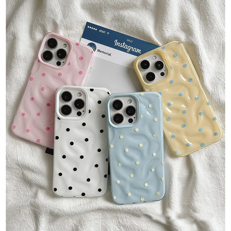 รูปสินค้า เคสจุดดำสุดเท่ ปกป้อง iPhone ได้ทุกรุ่น