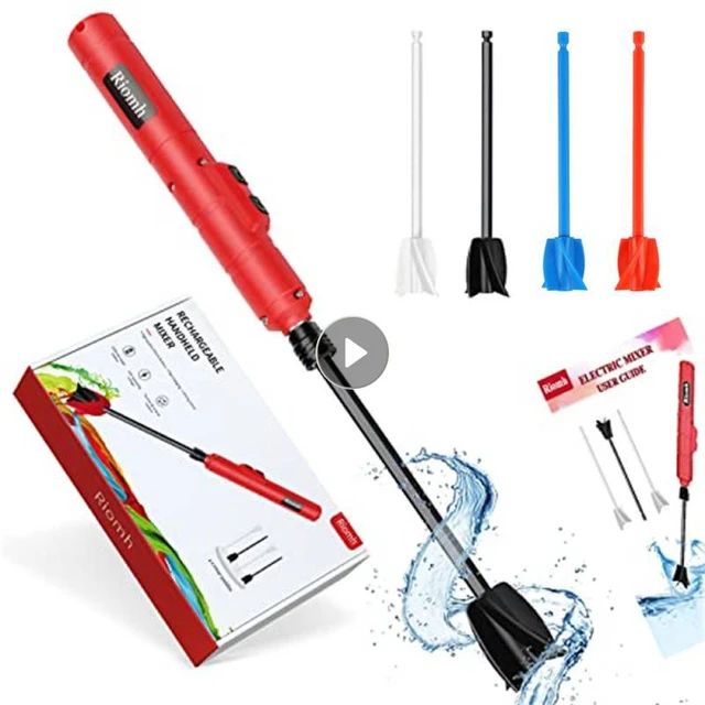 2pcs Paint Mixer Epoxy Resin Pigment Mixing Paddle Electric Drill  Attachment For Latex And Paint As Well As Other Viscous Liquid - AliExpress