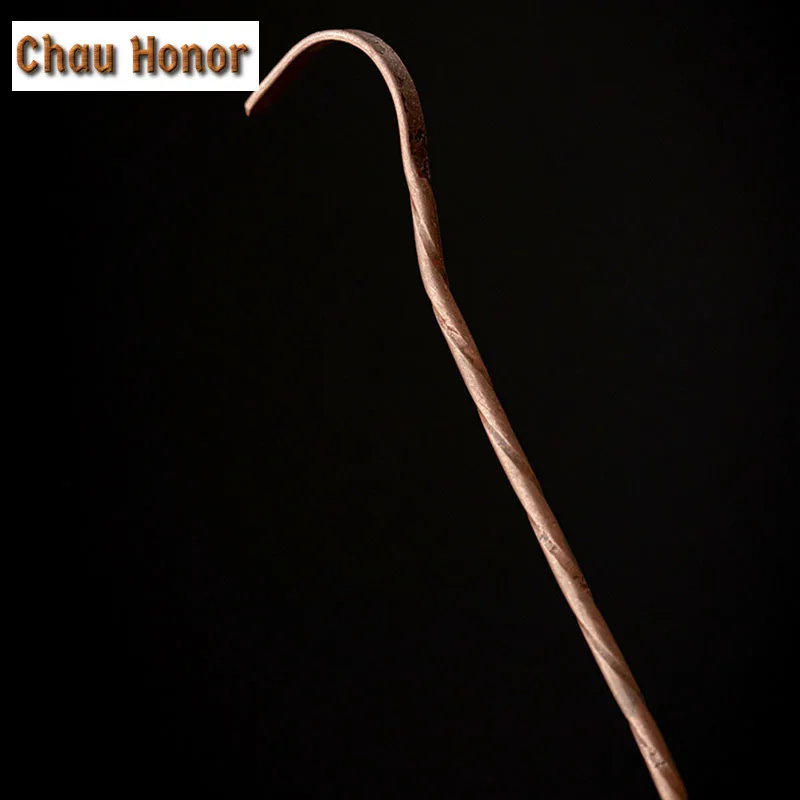 Chinese Red Copper Teaspoon Tea Scoop Spoon Tea Leaves Chooser Holder Tools Kung Fu Tea Set Tea Ceremony Accessories Teaware