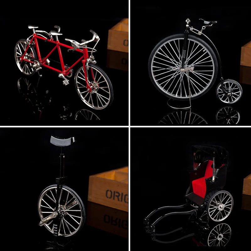 1/10 Scale Simulated Alloy Tandem Bike Model Road Bicycle Vehicles Decoration Gift Home Showcase Decor |