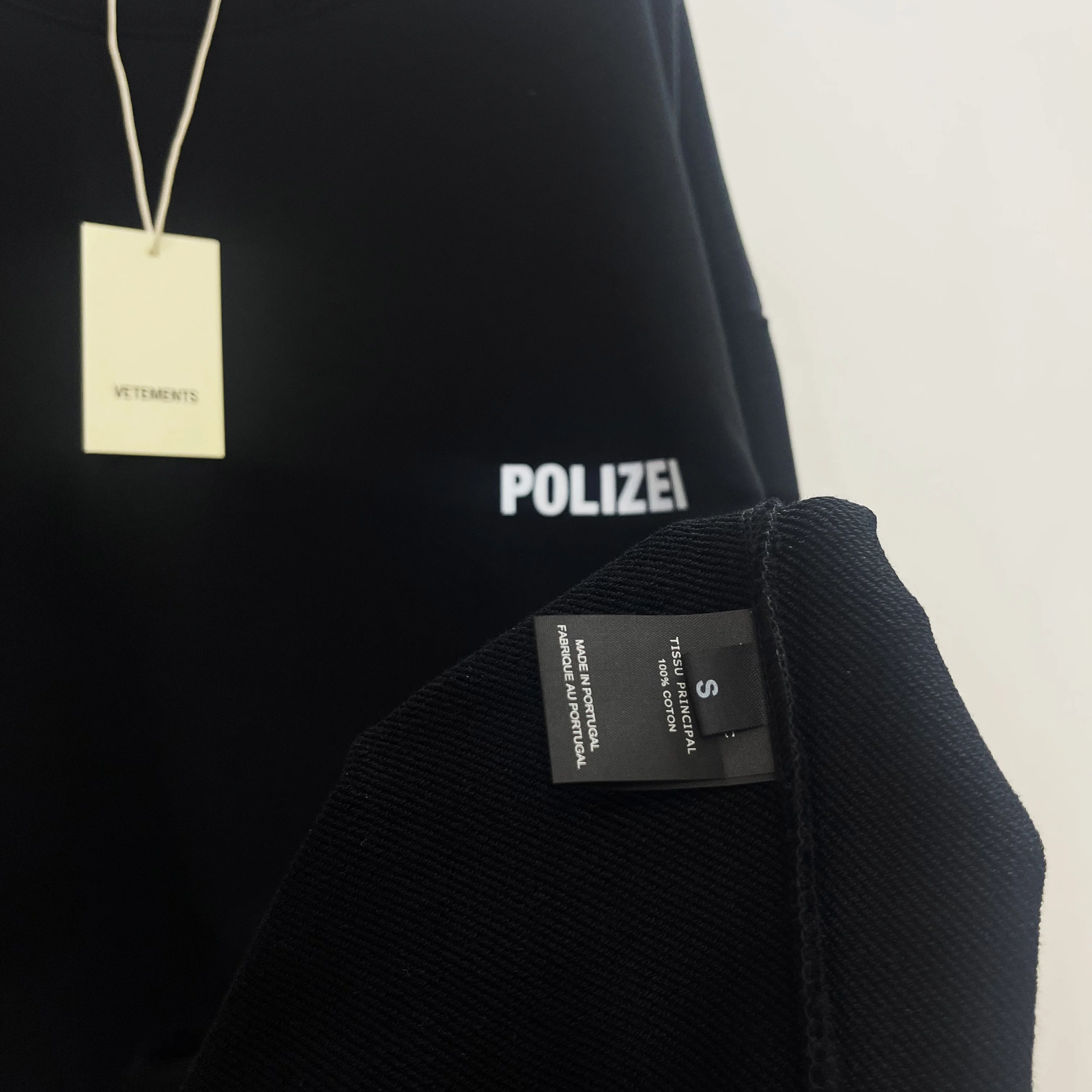 2023 Vetements POLIZEI Sweatshirts Men Women Black Vetements Hoodie Limited  Edition Crewneck Oversize VTM Long Sleeve - AliExpress