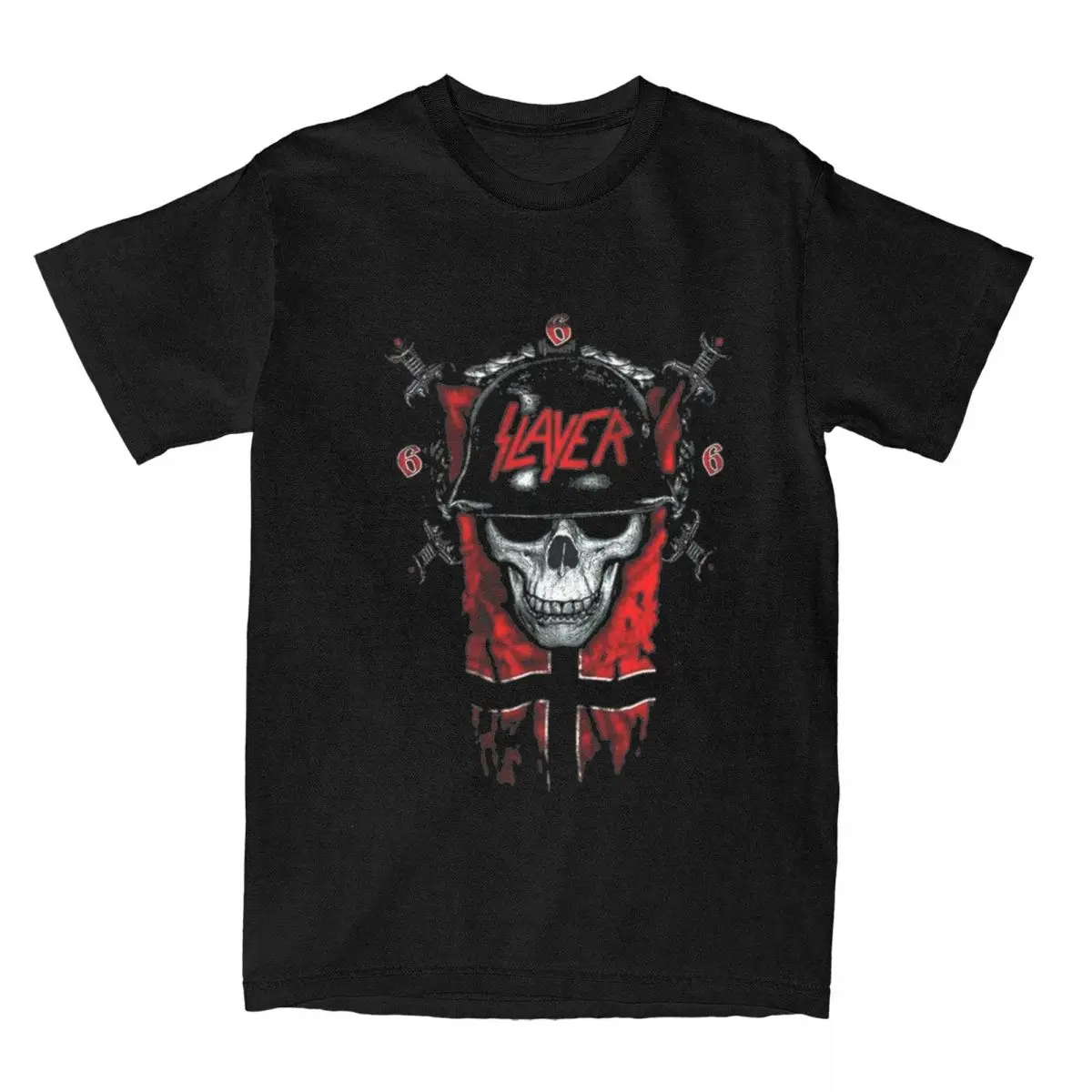 

Funny Slayer Band Ghost Of War T-Shirts Men Women's 100% Cotton Tee Shirt Unique Clothes