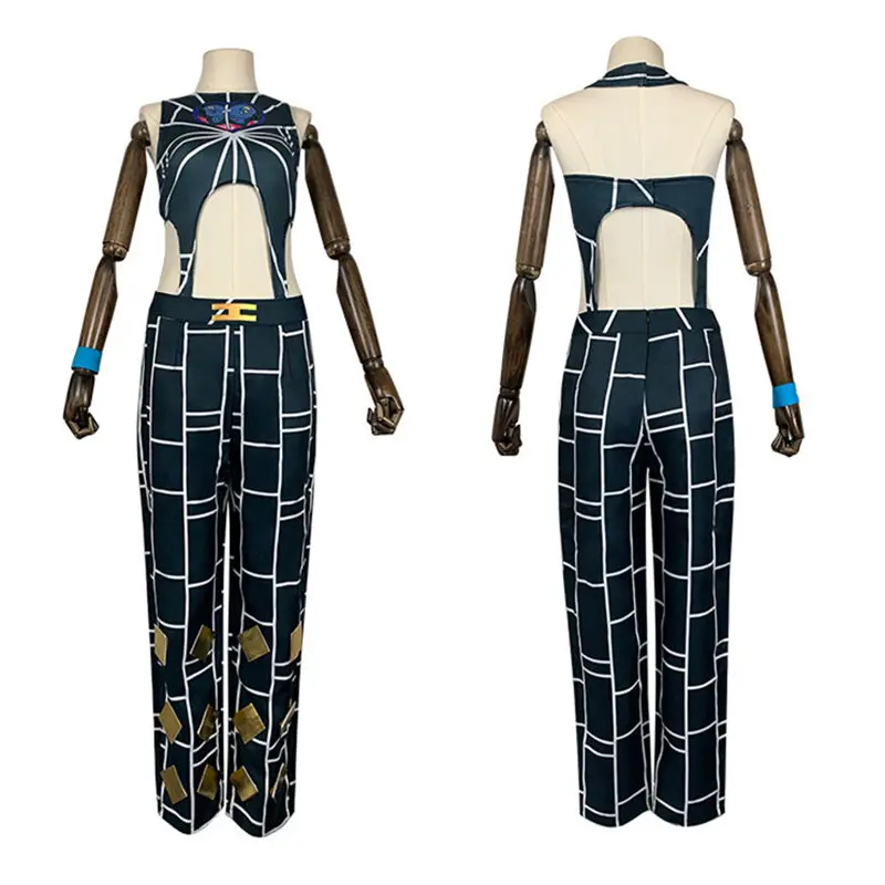 

CosDaddy Anmie JoJo's Bizarre Adventur Jolyne Cujoh Cosplay Costume Adult Women Girls Uniform Dress Halloween Carnival Costume