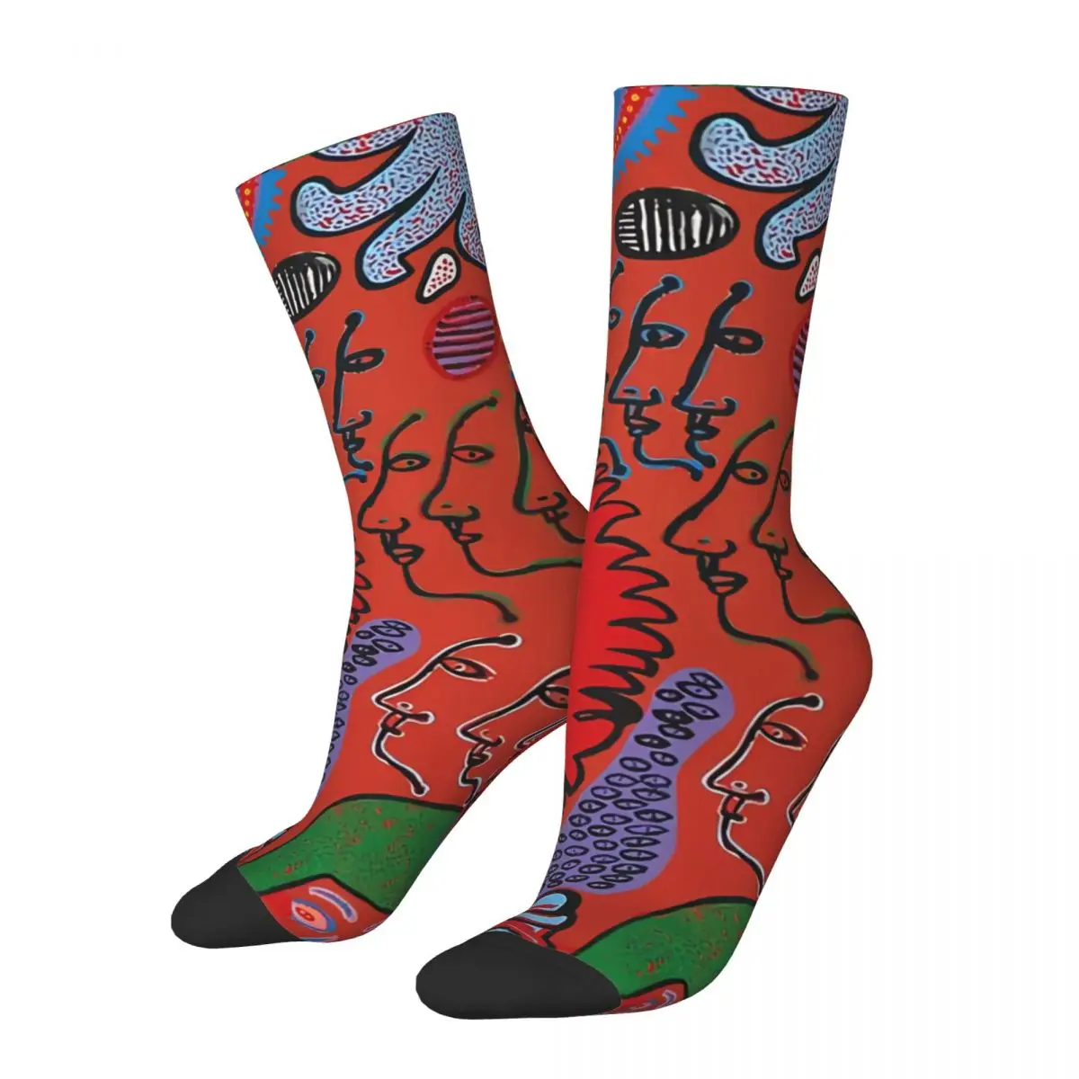 

Yayoi Kusama Japanese Artist My Eternal Soul Men Women Socks Outdoor Novelty Spring Summer Autumn Winter Stockings Gift