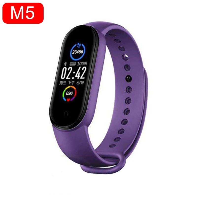 M5 Smart Band IP67 Waterproof Sport Smart Watch Men Woman Blood Pressure Heart Rate Monitor Fitness Bracelet For Android IOS 