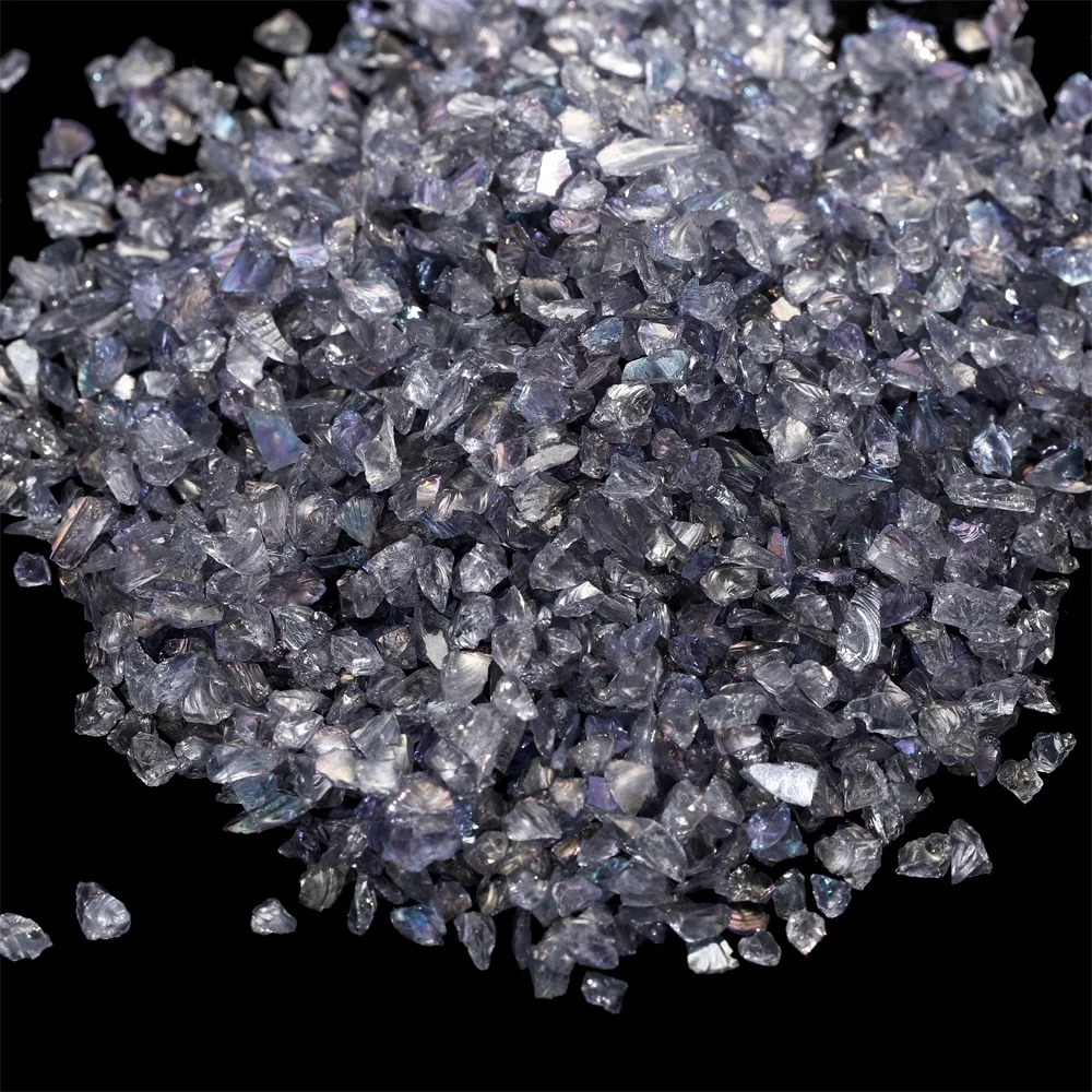 thumbnail image 1 of Relleno de resina de piedras de vidrio triturado de 20 a 50 g para moldes de silicona de resina epoxi para manualidades, relleno de piedras rotas irregulares para decoración de uñas, 1 of 5
