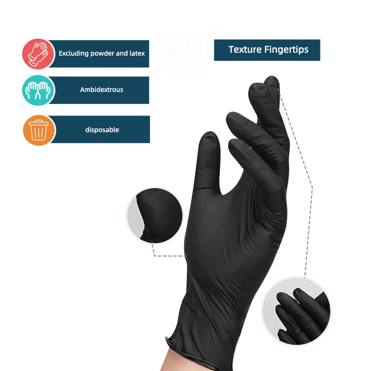 Black Disposable Gloves 2