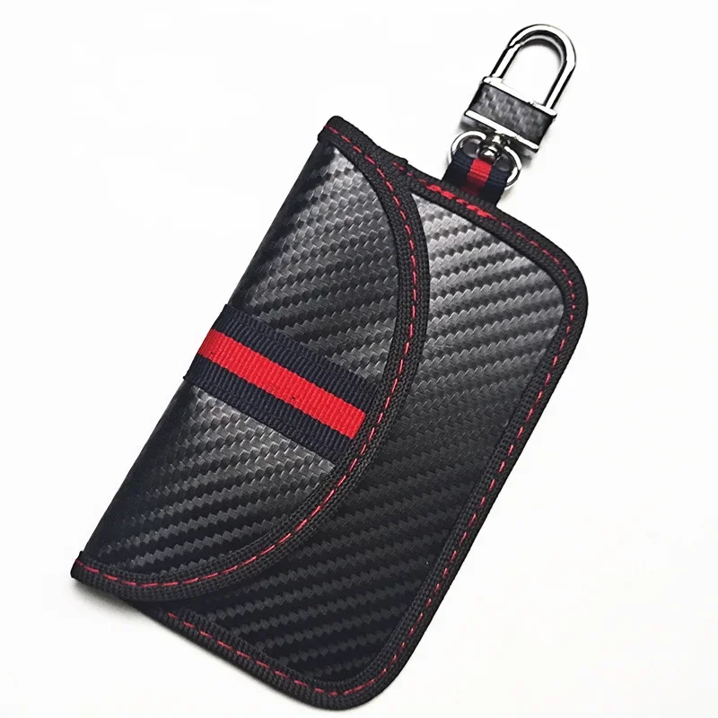 Cofanetto Antifurto Per Chiavi Auto Con Blocco Segnale RFID – Scatola In PU + 2 Borse Schermanti Per Proteggere Da Clonazione E Hack - 2