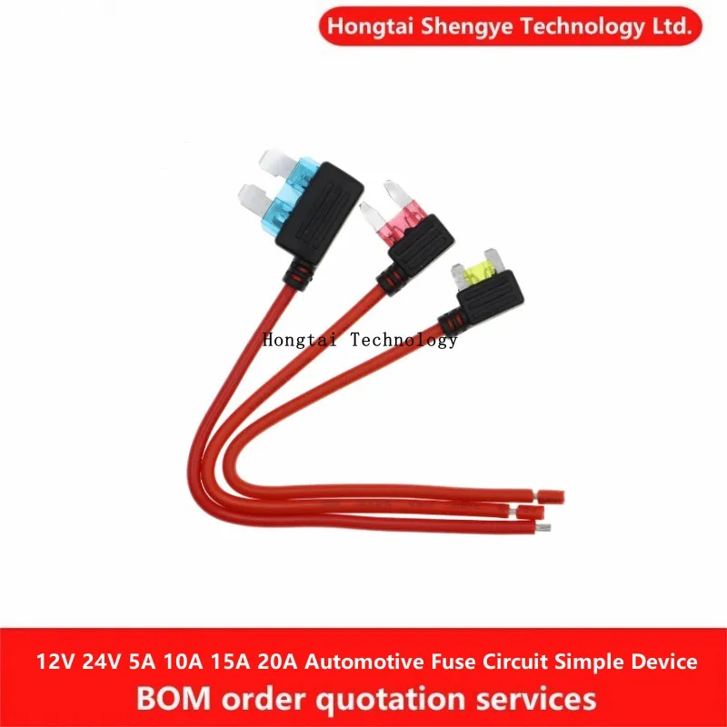 12V 24V 5A 10A 15A 20A Car Fuse Holder Additional Circuit Adaptor Mini Micro Standard Blade Fuse Simple Safety Device car fuse holder