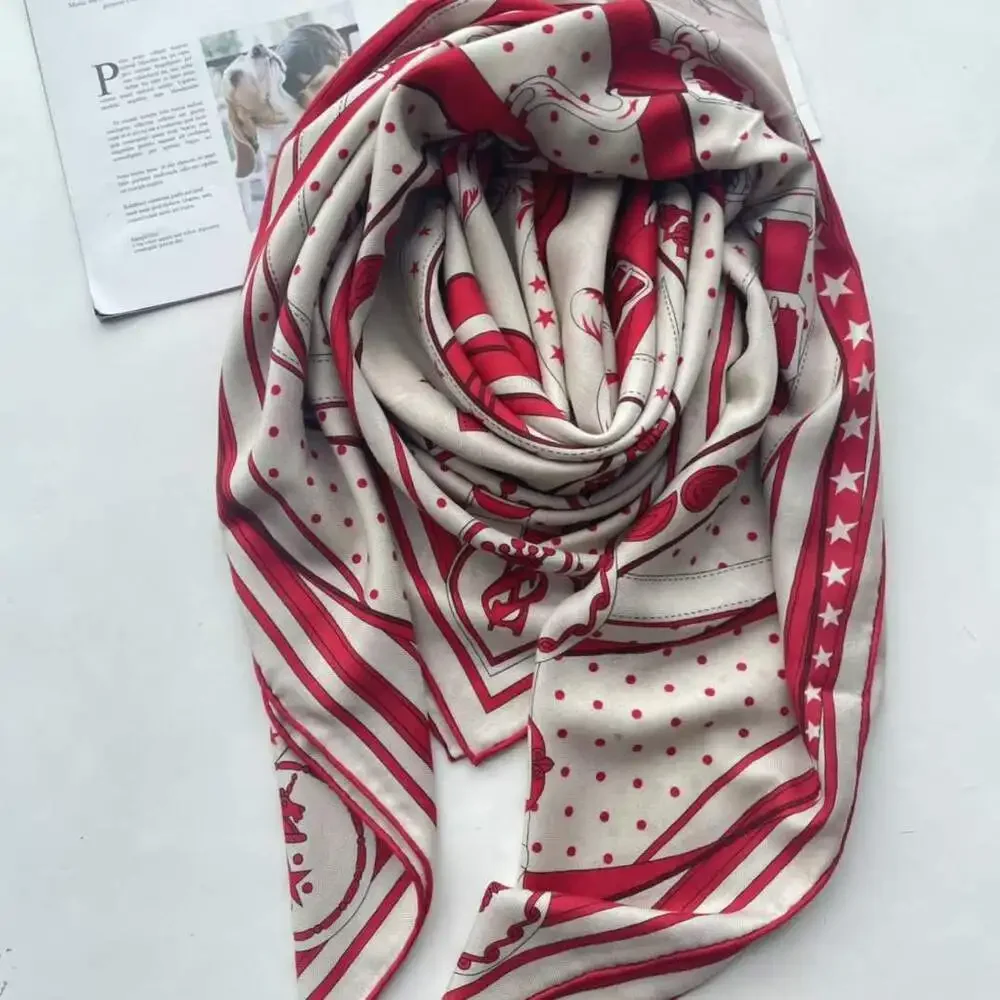 

70% Cashmere 30% Silk Scarf Belt Paisley Shawl Stole Blanket Kerchief 135*135cm