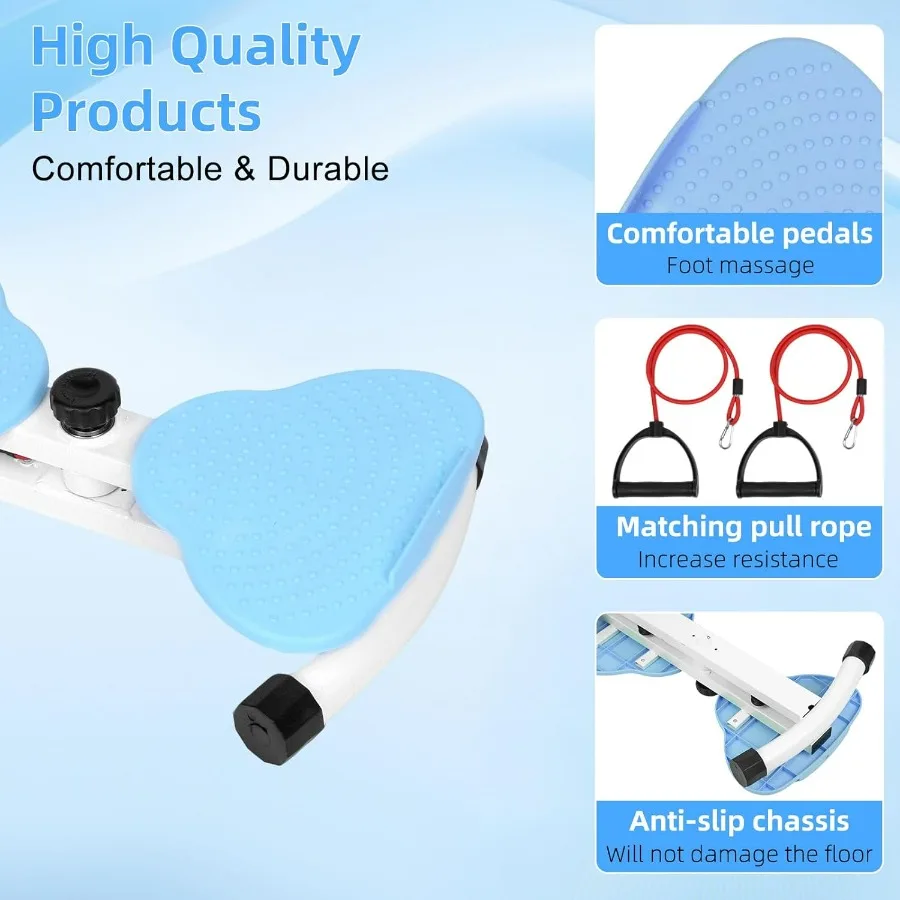 Waist Twister Machine, Adjustable Exercise Twist Board – Noiseless Ab Twister for Belly Fat & Core Workout – 300 lbs Capacity Wa