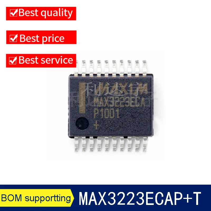 

Oringinal MAX3223ECAP+T MARKING MAX3223E SSOP20 SMD RS-232 Integrated IC
