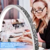 3000-6000K Shadowless Fill Light Nail Lighting Lamp Desktop Beauty Lamp 3 Color adjustable Light Half Moon Shaped Beauty Lamp 2