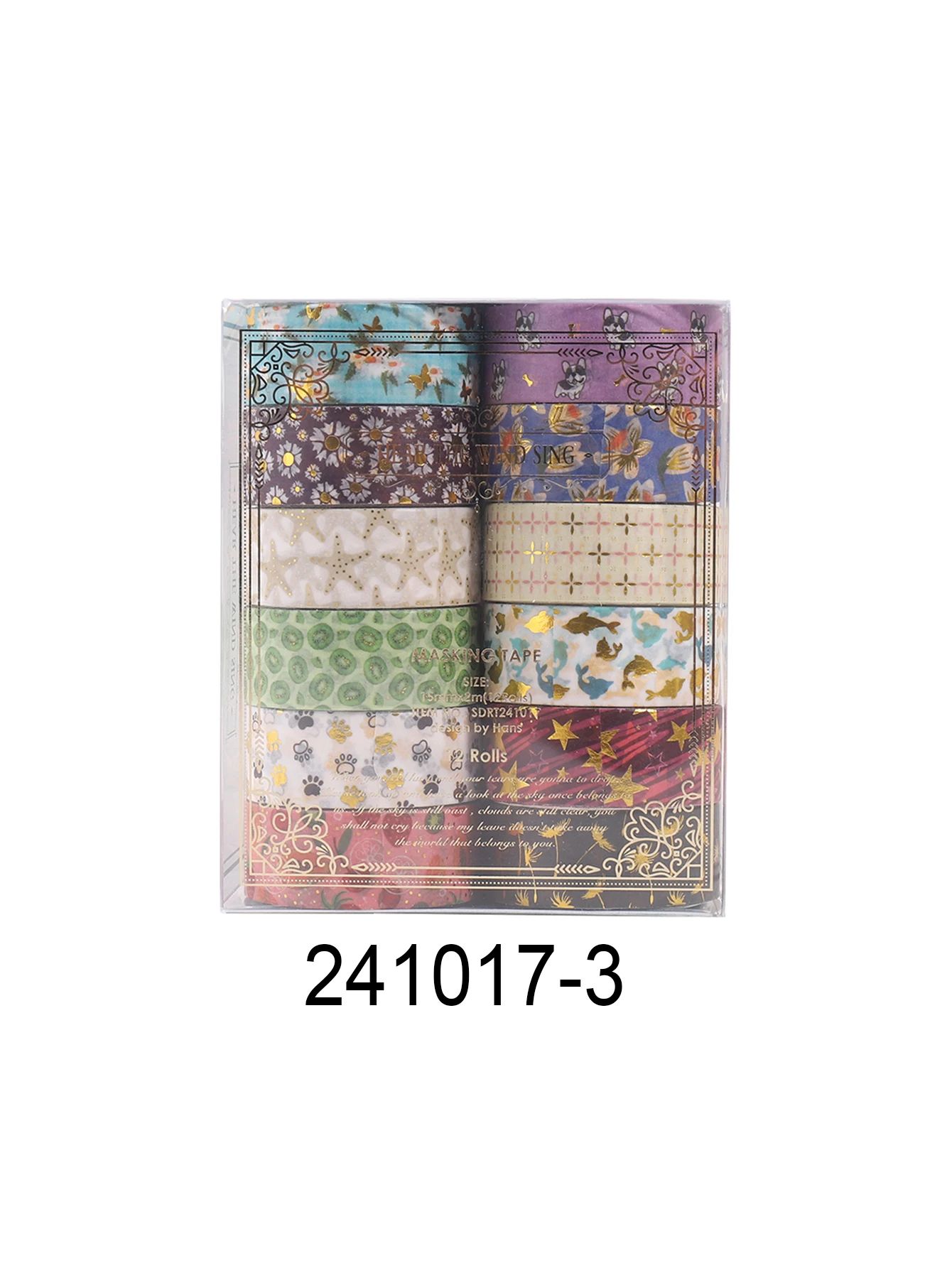 12 لفة/صندوق من شريط واشي من الرقائق الساخنة الإبد...