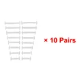 10 pairs-white