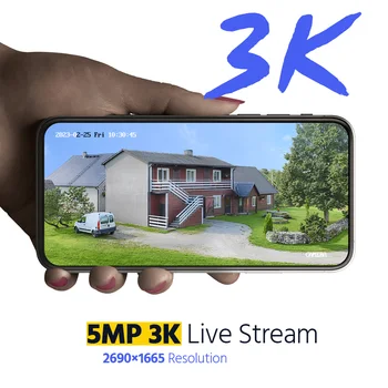 ANNKE 4Pcs 5MP CCTV Cameras IP67 Waterproof Video Surveillance Outdoor Dome Camera IR Cut Filter Camera Kit 2