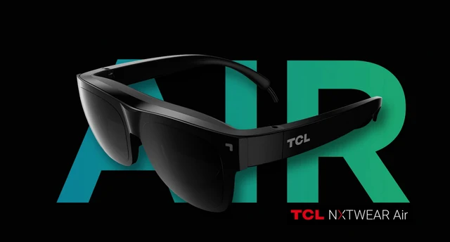 TCL(RayNeo) NXTWEAR AIR ARグラス マイクロOLED TCL、重量76gに軽量化