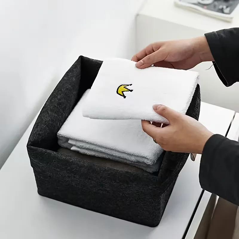 Clothes Felt Storage Baskets Home Bathroom Laundry Office Toy Organizer Box Underwear Sundries Bucket Dormitory Storage