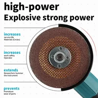 Meuleuse d'angle sans fil Makita DGA404 100 mm/125 mm 18 V, outil professionnel pour le meulage, la découpe et le polissage 4