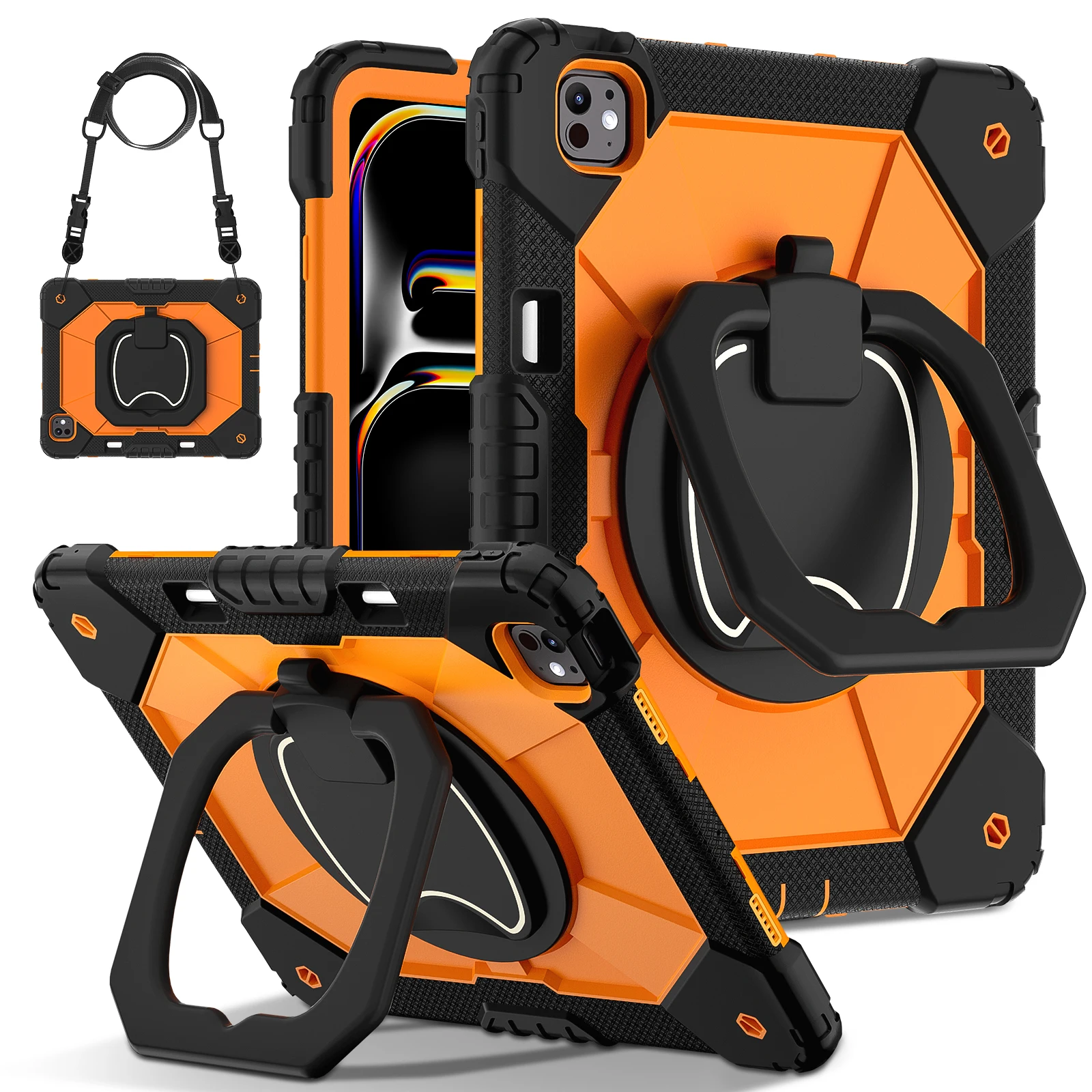 Enhanced 360 Rotating Stand Armor Case - Heavy Duty Cover