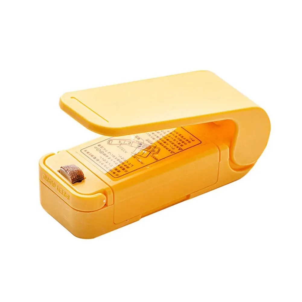Kitchen Gadget Sealing Machine, Mini Plastic Package Sealer, Food Close Storage Bags Clips, Heat Bag Sealer, Portable 3