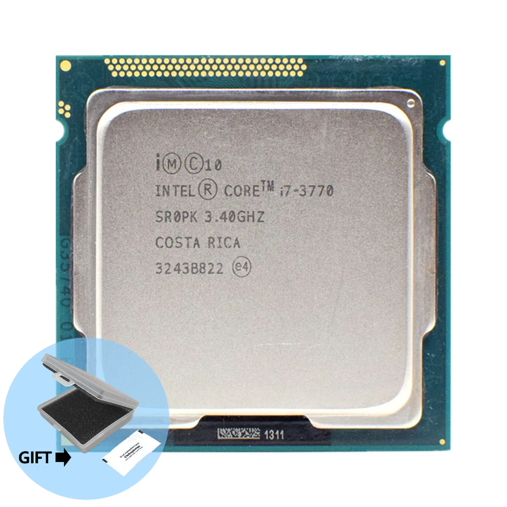 

Intel Core i7-3770 i7 3770 3.4 GHz Quad-Core Eight-Thread CPU Processor 8M 77W LGA 1155