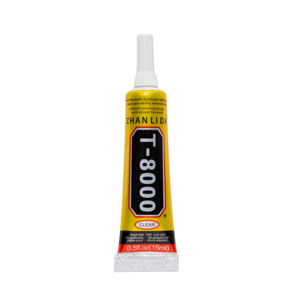 ZhnalidaT8000 15ML 100PC 휴대폰 후면 유리 화면 뒤틀림 수리 접착제