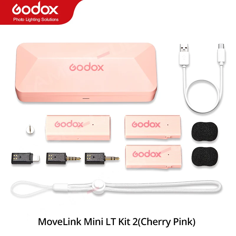 Godox-Movelink-ミニワイヤレスマイク,2.4GHz送信機受信機