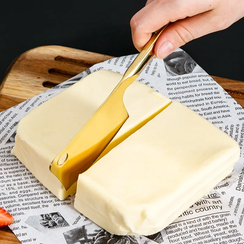 Stainless Cheese Knife Multi-purpose Butter Spreader Cheese Cleaver Slicer Mirror Polish Utensils Set Pizza Bread Scraper