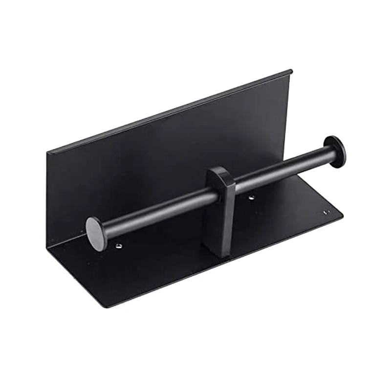 

NEW-Toilet Paper Holder With Shelf, 304 Stainless Steel Double Toilet Rolls Tissue Holder For Bathroom, With Phone Tray