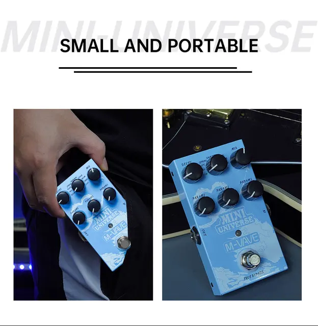 M-VAVE Mini Universe Electric Guitar Digital Reverb Effects