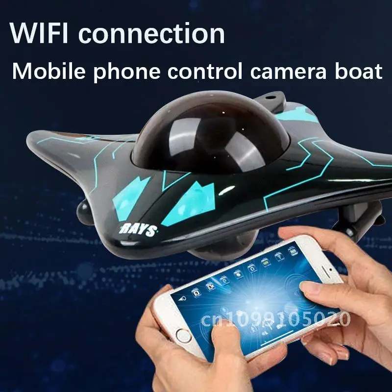 6Ch Rc Boat Submarine with Camera Underwater Remote Control Fpv Remote Radio Toys Control Gifts Wifi Children for Boats