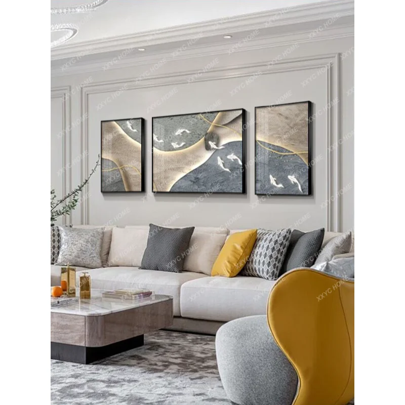 

Living Room Decorative Painting Modern Minimalist Sofa Wall Painting High-End Mural and Wall Painting living room decoration