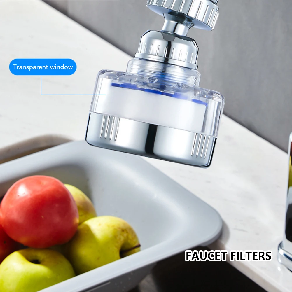 Faucet Water Filter Pressurized 360 Degree Rotating Sink Filter Splash Proof Faucets Bubbler Nozzle Bathroom Kitchen Accessories