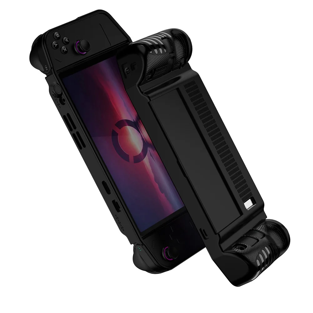 TPU 충격 방지 보호 케이스, 킥 스탠드 보호 슬리브, 낙하 방지 미끄럼 방지, Lenovo Legion GO 게임 액세서리