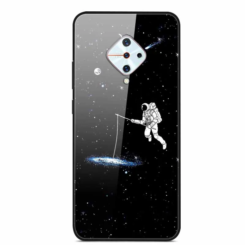 Premium Tempered Glass Back Case with Soft Bumper