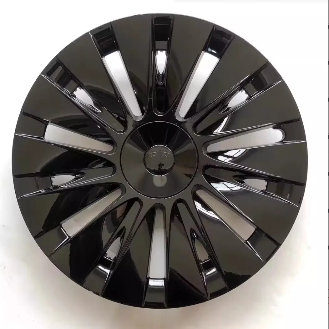 Wheel Hub Covers 4PCS For TESLA Model Y 19 Inches Full Coverage Blade