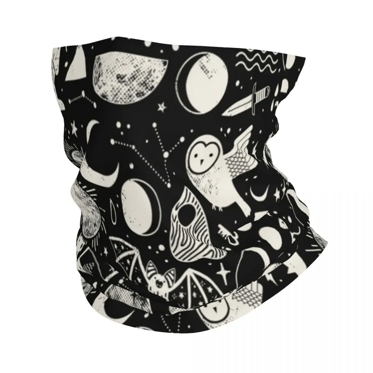 

Lunar Pattern Moon Eclipse Bandana Neck Gaiter Space Stars Balaclavas Wrap Scarf Warm Headband Outdoor Sport Unisex Adult Winter