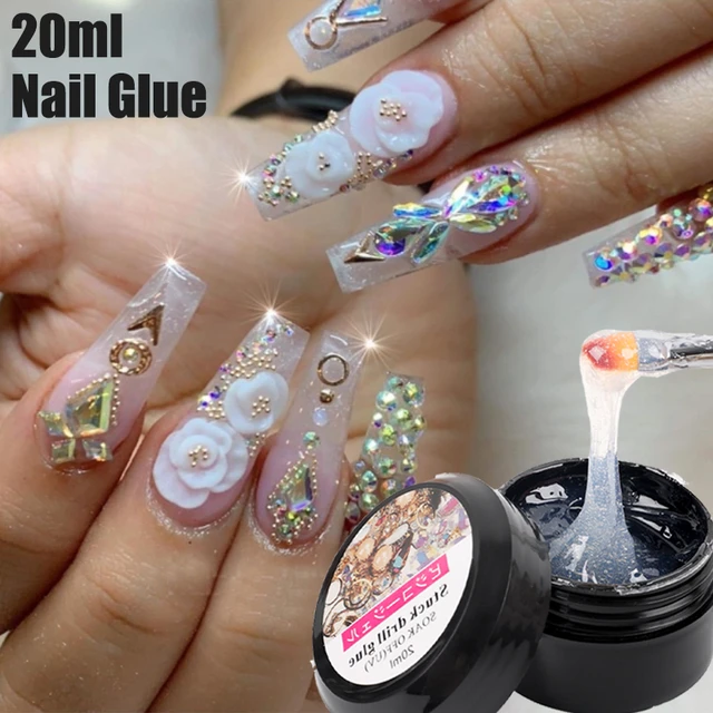 Nail Art Rhinestone Gel Glue Super Sticky Adhesive UV Gel Nail