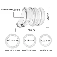 4PCS Männer Vorhaut Korrektur Behindern Ring Penis Training Hülse Zeit Verzögerung Gerät Sex Spielzeug für Männer Schloss Cock Ring 6