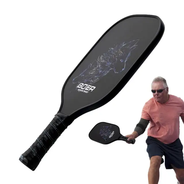 Racchetta Da Pickleball In Grafite E Carbonio - Leggera, Con Custodia E Design Esclusivo, Per Interni Ed Esterni - Foto 9