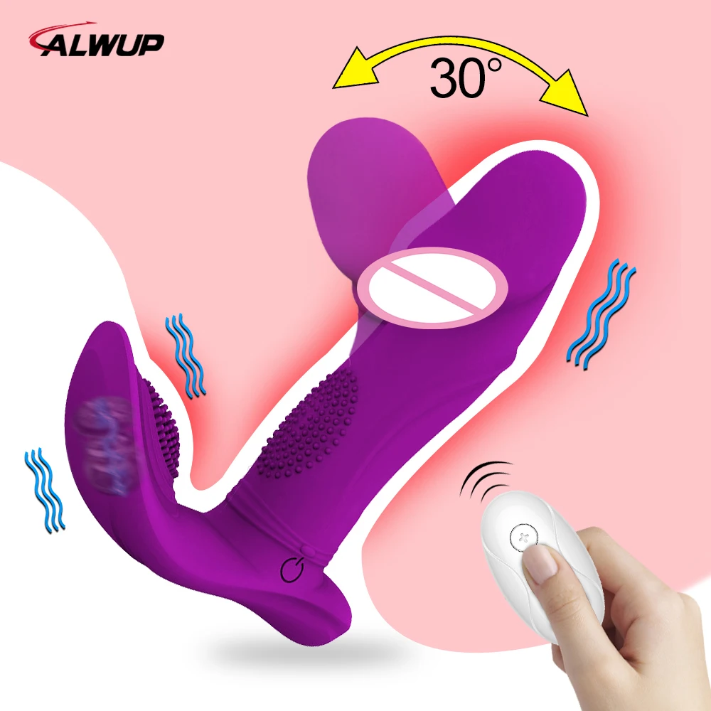 Wireless Remote Control Dildo Clitoris Stimulator Wearable Finger Wiggling Vibrator Female Sex Toys Shop for Women Couples Adult