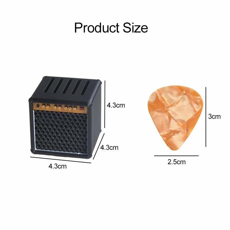 Large-Capacity Portable Guitar Pick Organizer with 5 Slots