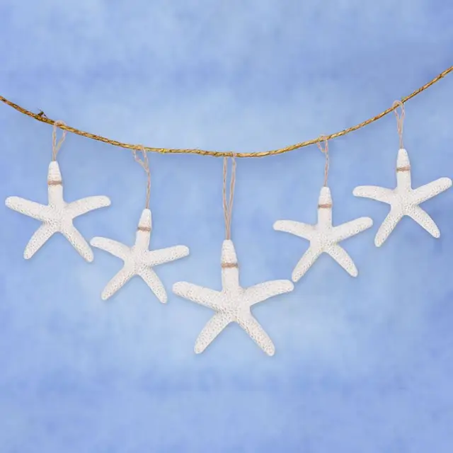 15 Pieces creamy-white Pencil Finger Starfish For Wedding Decor, Home Decor And Craft Project 2