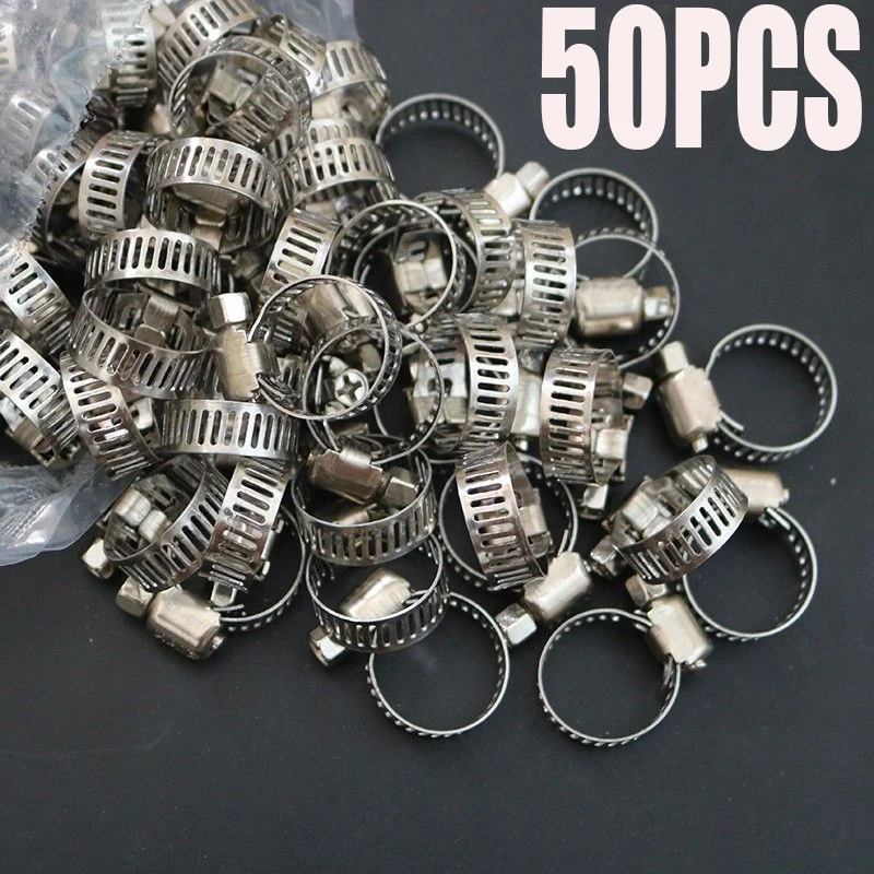 HPS Stainless Steel Worm Gear Liner Clamp Size 52 10pc Pack 2-13/16